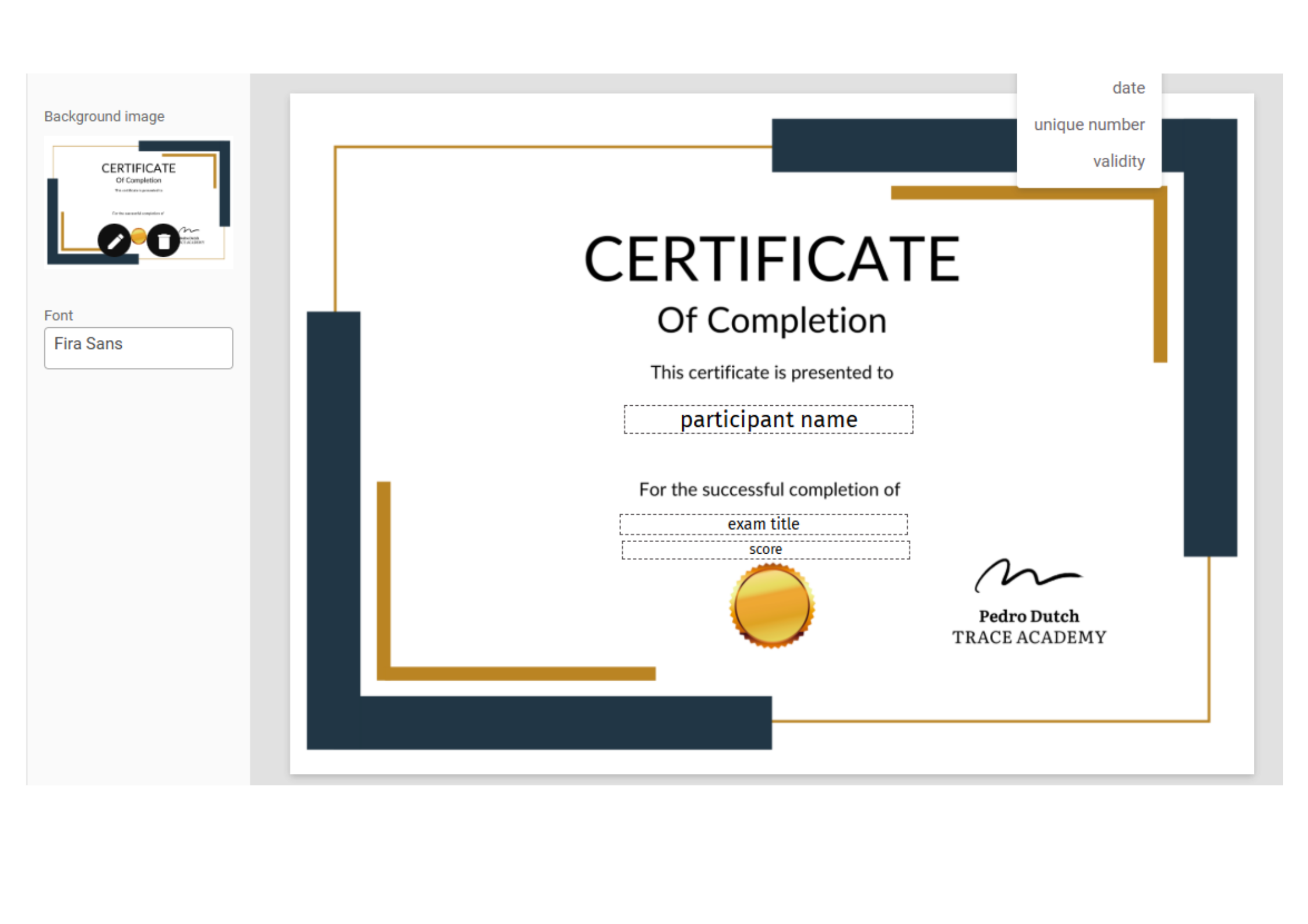 screenshot certificates feature